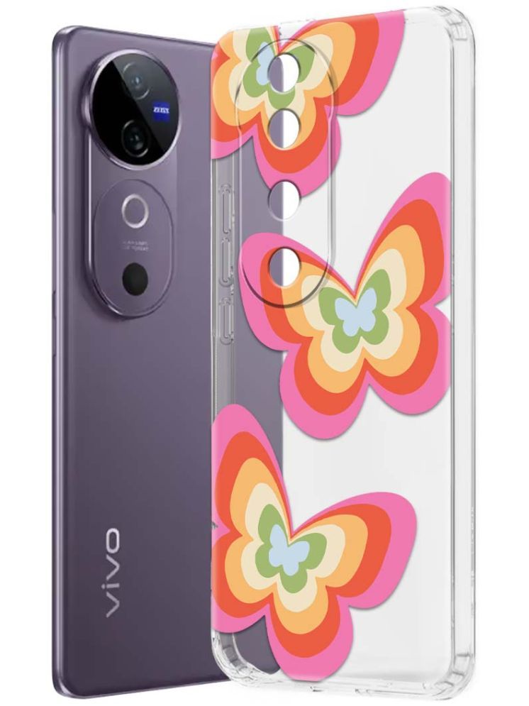     			NBOX Multicolor Printed Back Cover Silicon Compatible For Vivo V40 5G ( Pack of 1 )