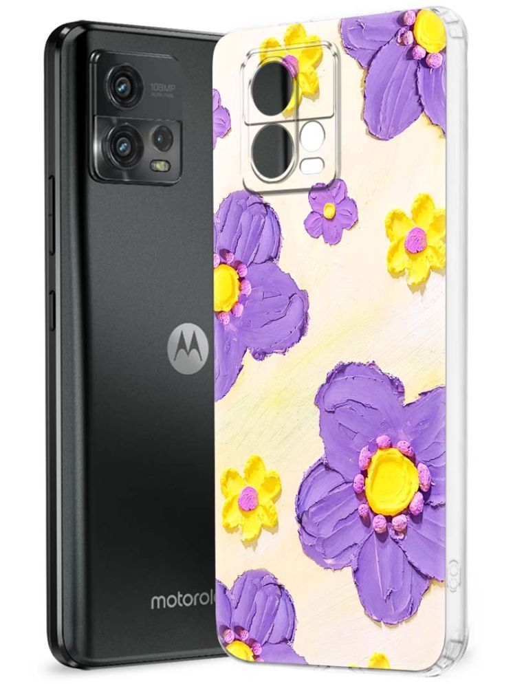     			NBOX Multicolor Printed Back Cover Silicon Compatible For Motorola G72 ( Pack of 1 )