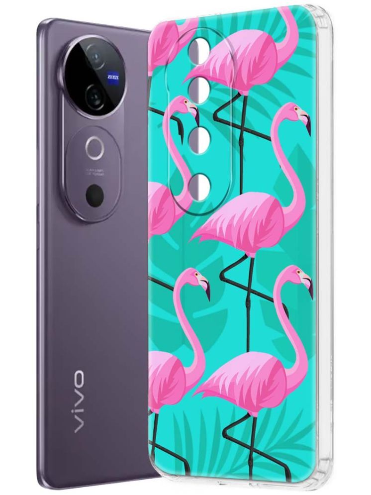     			NBOX Multicolor Printed Back Cover Silicon Compatible For Vivo V40 5G ( Pack of 1 )