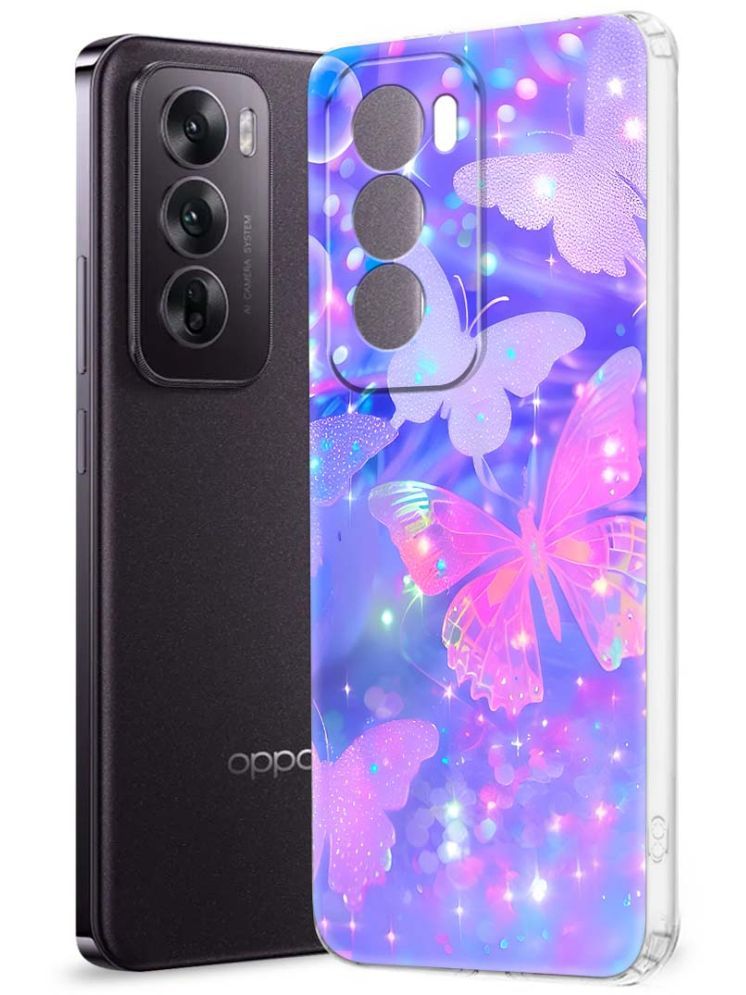     			NBOX Multicolor Printed Back Cover Silicon Compatible For Oppo Reno 12 5G ( Pack of 1 )