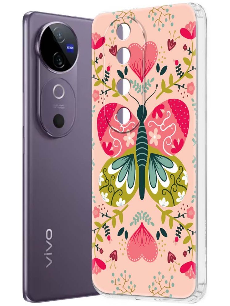     			NBOX Multicolor Printed Back Cover Silicon Compatible For Vivo V40 5G ( Pack of 1 )