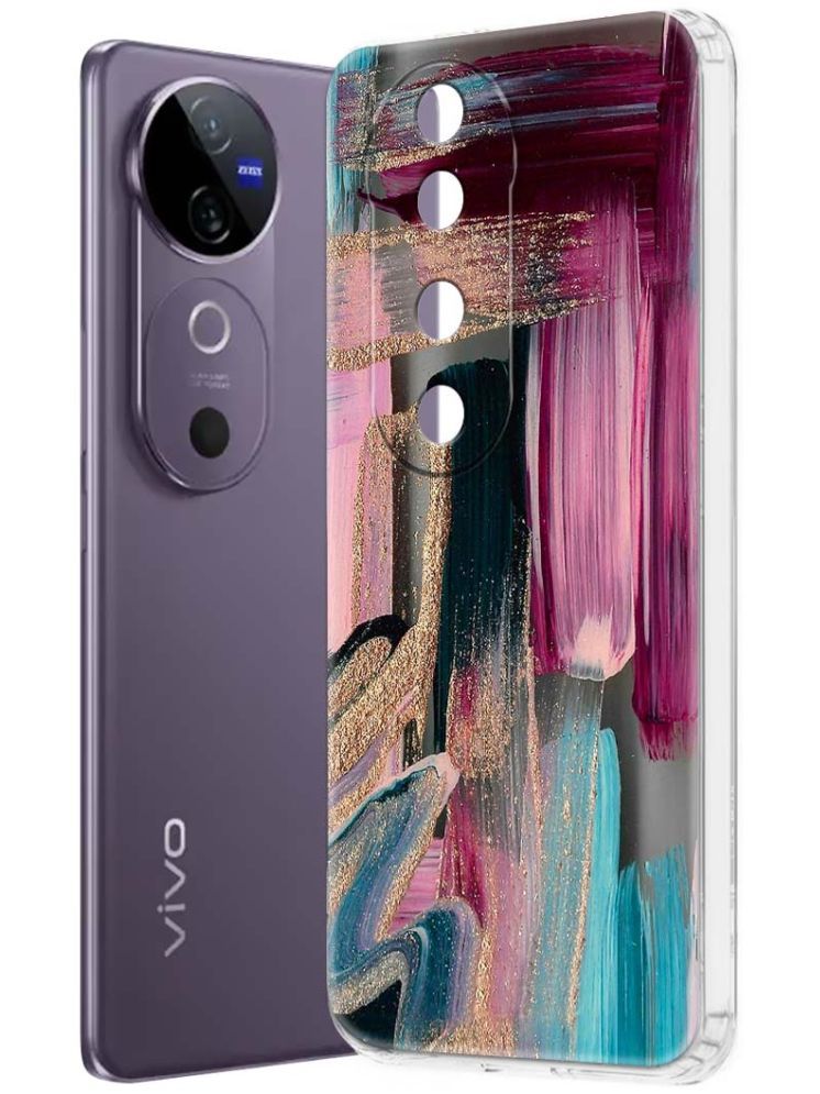     			NBOX Multicolor Printed Back Cover Silicon Compatible For Vivo V40 5G ( Pack of 1 )