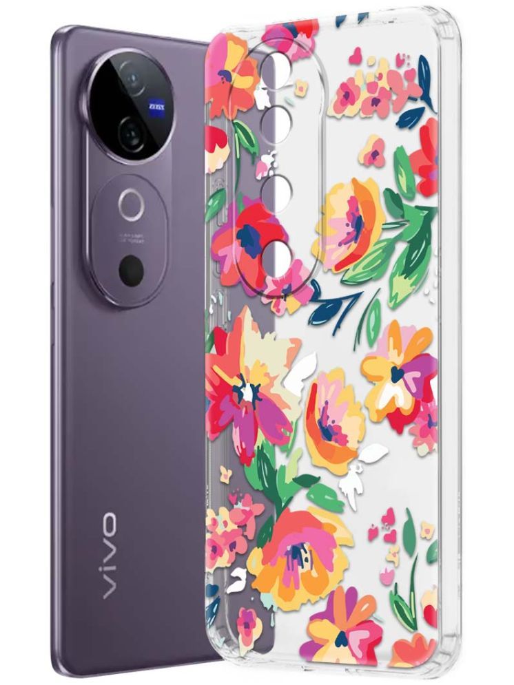     			NBOX Multicolor Printed Back Cover Silicon Compatible For Vivo V40 5G ( Pack of 1 )