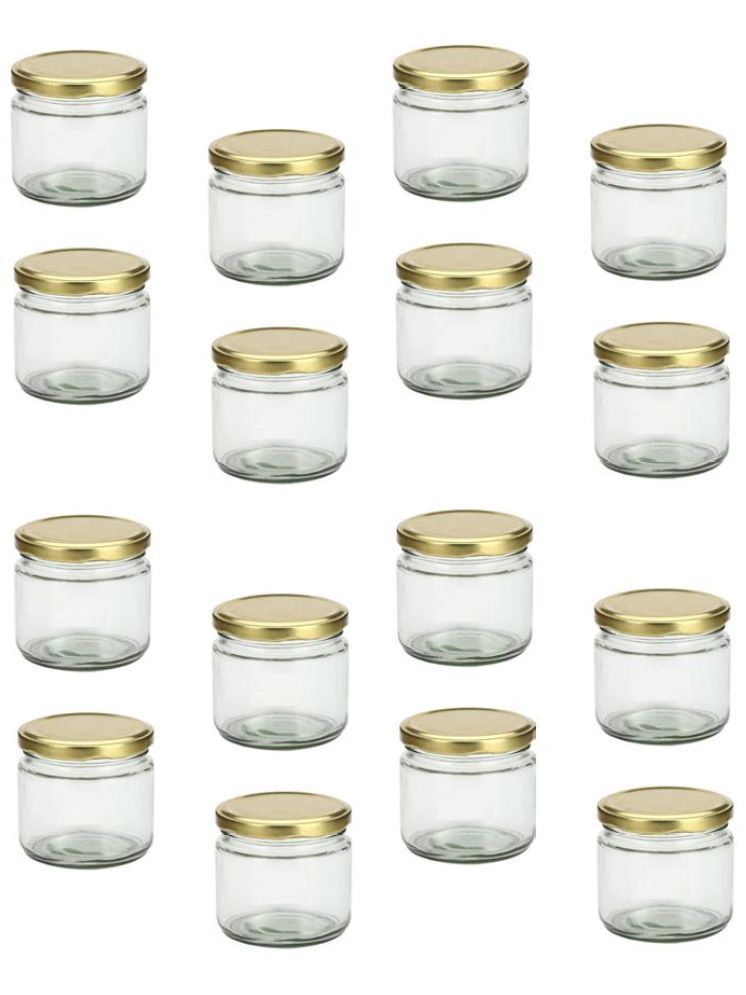     			1st Time Glass Container Jar Glass Transparent Utility Container ( Set of 16 )