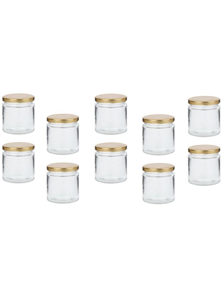     			1st Time Glass Container Jar Glass Transparent Utility Container ( Set of 10 )