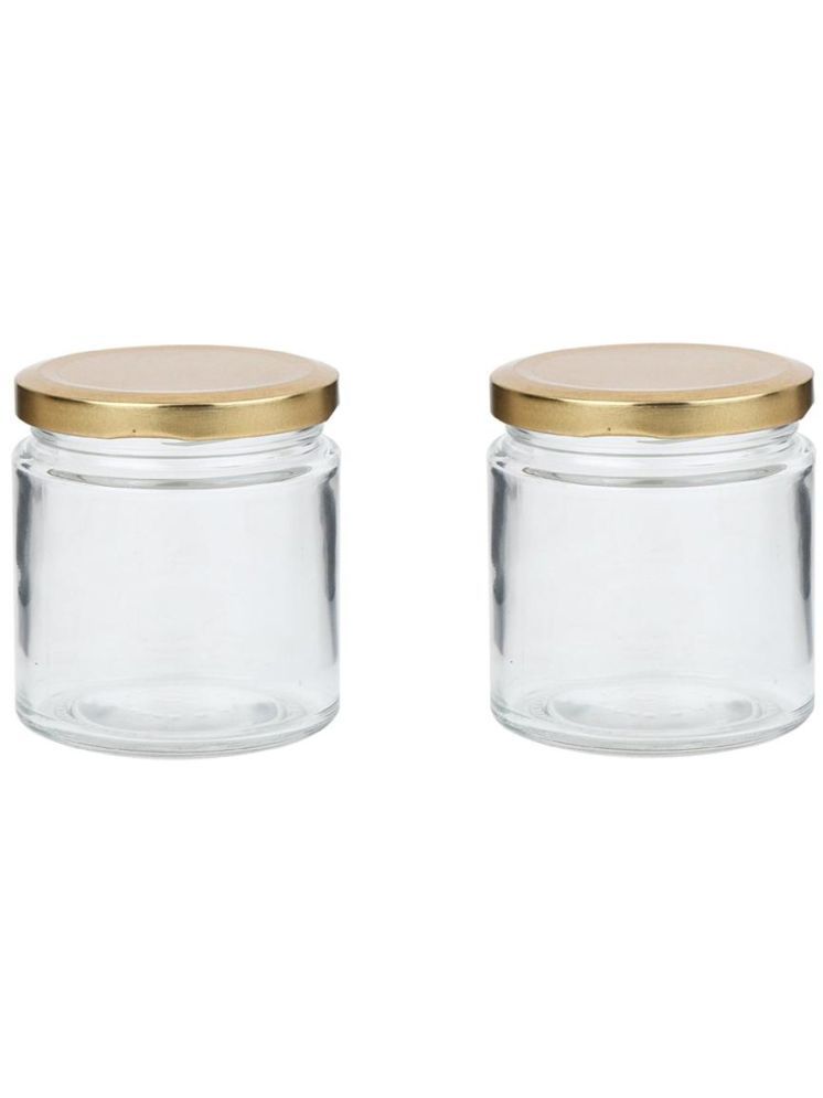     			1st Time Glass Container Jar Glass Transparent Utility Container ( Set of 2 )