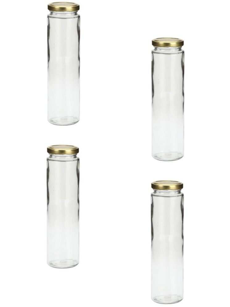     			1st Time Glass Container Jar Glass Transparent Utility Container ( Set of 4 )