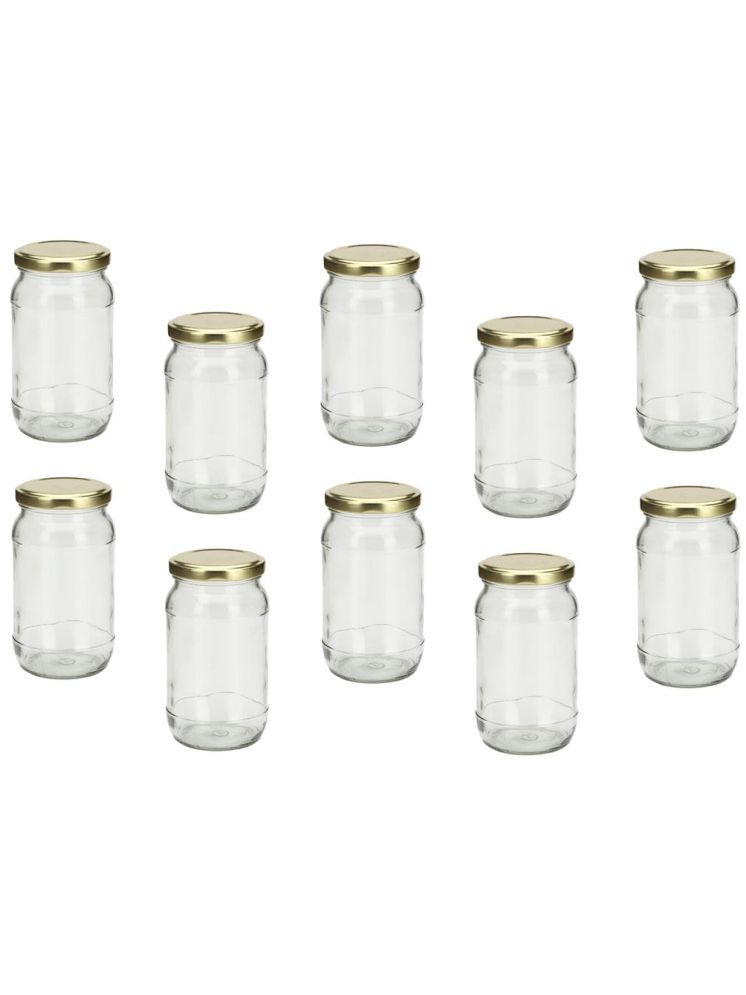     			1st Time Glass Container Jar Glass Transparent Utility Container ( Set of 10 )