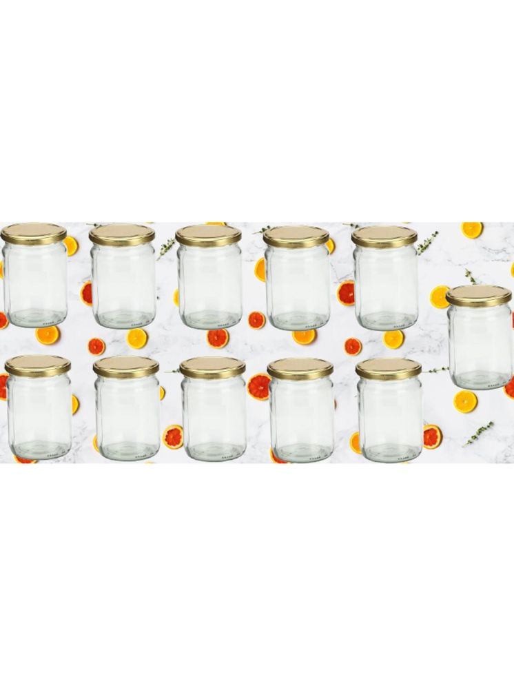     			1st Time Glass Container Jar Glass Transparent Utility Container ( Set of 11 )