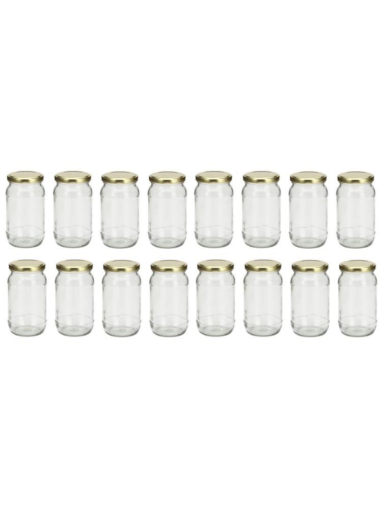     			1st Time Glass Container Jar Glass Transparent Utility Container ( Set of 16 )