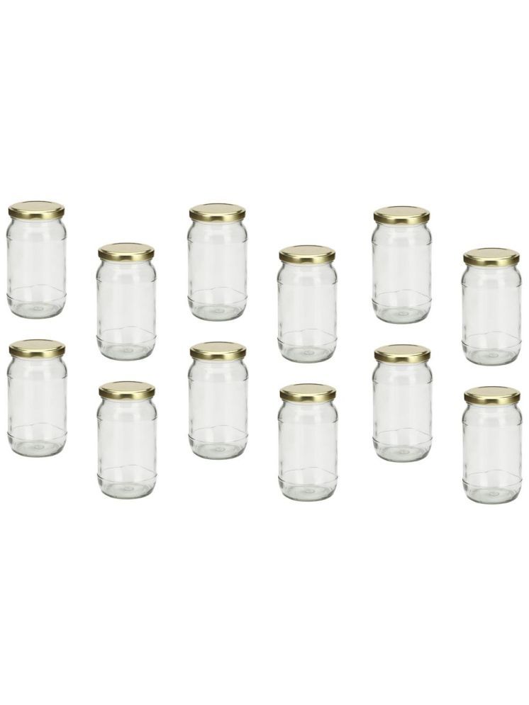     			1st Time Glass Container Jar Glass Transparent Utility Container ( Set of 12 )