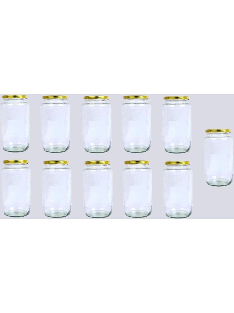     			1st Time Glass Container Jar Glass Transparent Utility Container ( Set of 11 )