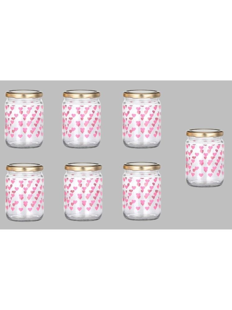     			1st Time Glass Container Jar Glass Transparent Utility Container ( Set of 7 )