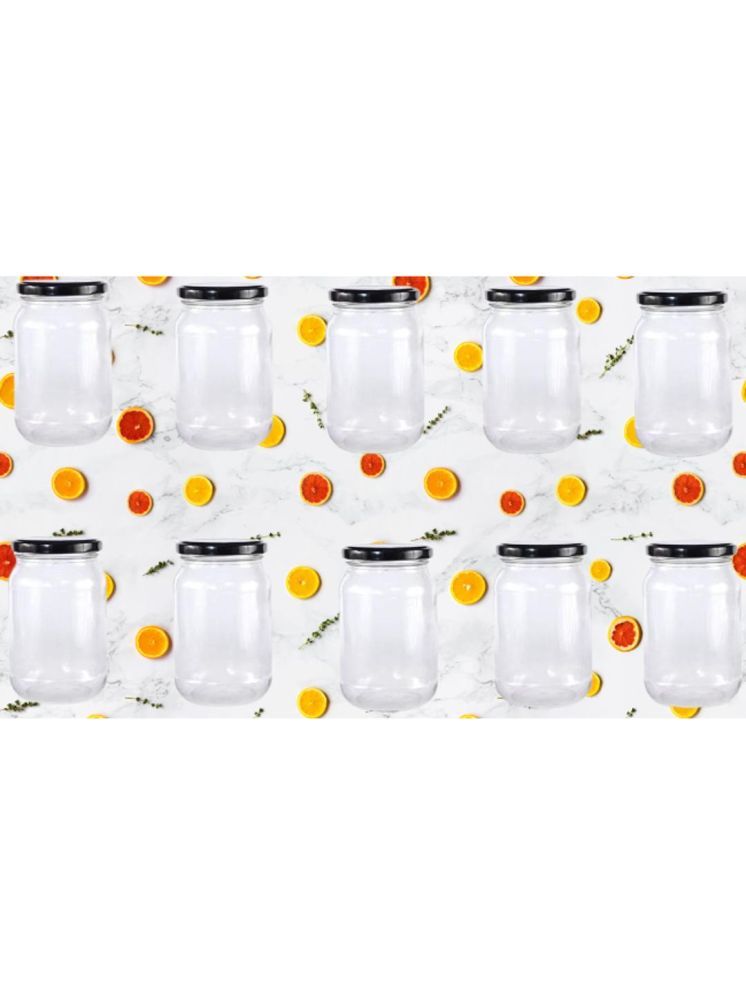     			1st Time Glass Container Jar Glass Transparent Utility Container ( Set of 10 )