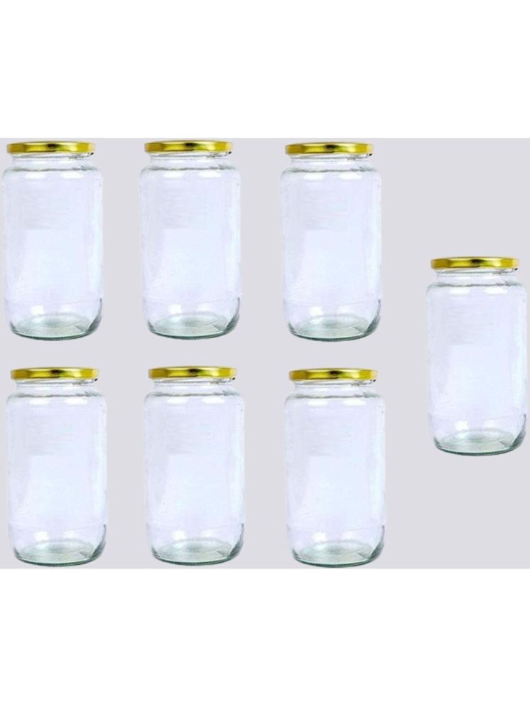     			1st Time Glass Container Jar Glass Transparent Utility Container ( Set of 7 )