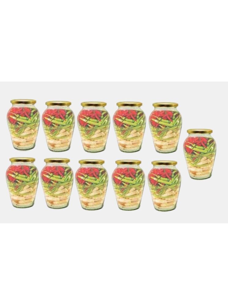     			1st Time Glass Container Jar Glass Transparent Utility Container ( Set of 11 )