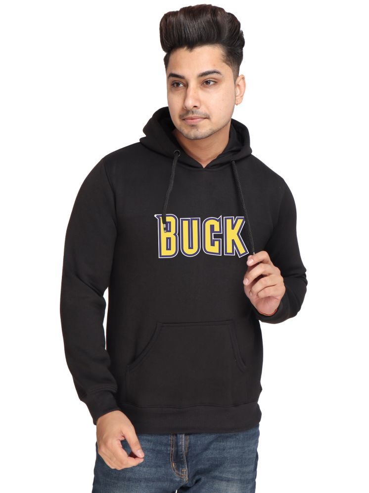     			AZF Fleece Hooded Men's Sweatshirt - Black ( Pack of 1 )