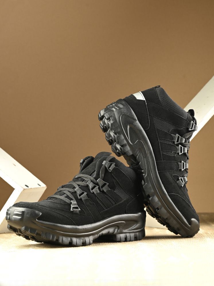     			Aadi Black Men's Hiking & Trekking Boots