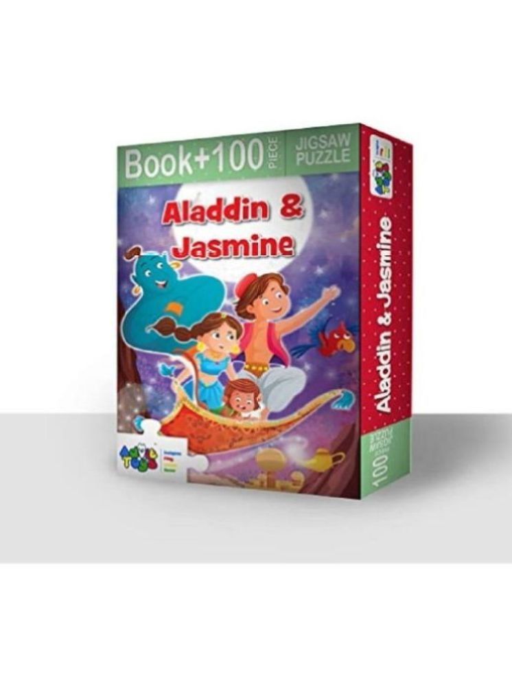     			Advit Toys Aladdin & Jasmine Jigsaw Puzzle/Kids Having Fun with This Puzzle and Brain Boost with Solve it | Best Gift for Baby Boys and Girls | Jigsaw Puzzles for Kids Toddlers 4+ Years (100 Piece + 32 Page Book)