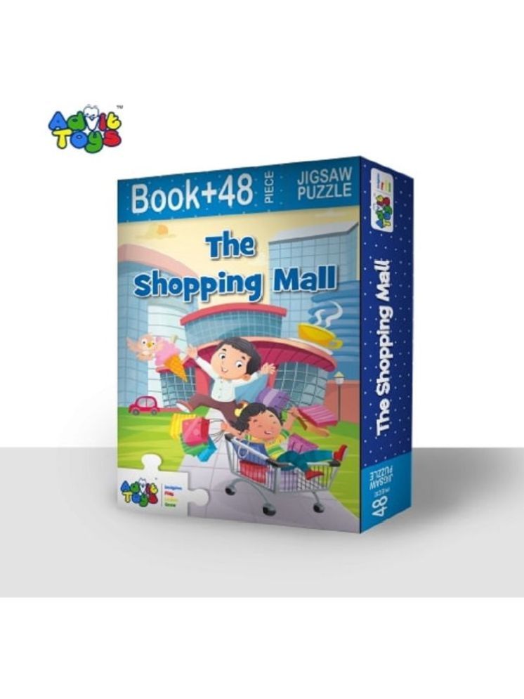     			Advit Toys - The Shopping Mall Jigsaw Puzzle | Educational Toy For 5+ Year Age | Birthday Gifts Ideas for Kids(48 Piece + Educational Fun Fact Book Inside)