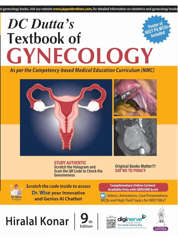     			DC Dutta’s Textbook of Gynecology by Hiralal Konar 9th edition 2022