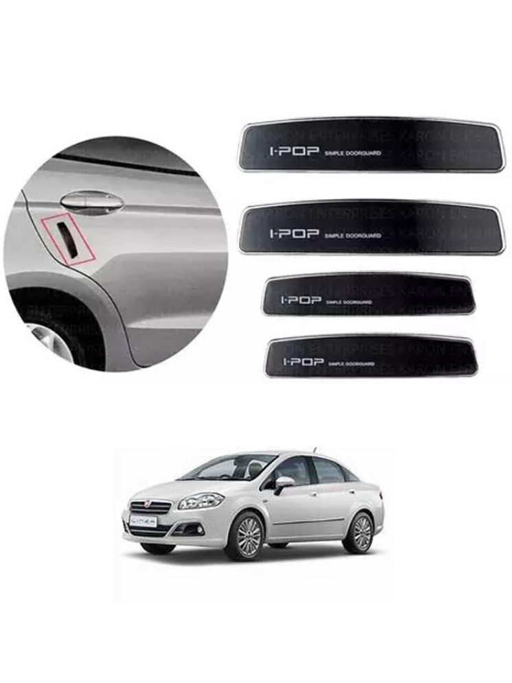     			Etradezone Car Door Guard (Pack Of 4, Black) For Fiat Lenia