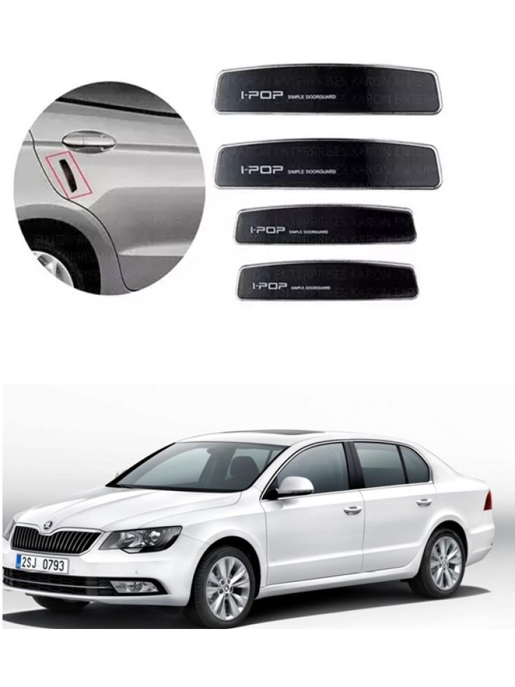     			Etradezone Car Door Guard (Pack Of 4, Black) For Skoda Superb Facelift