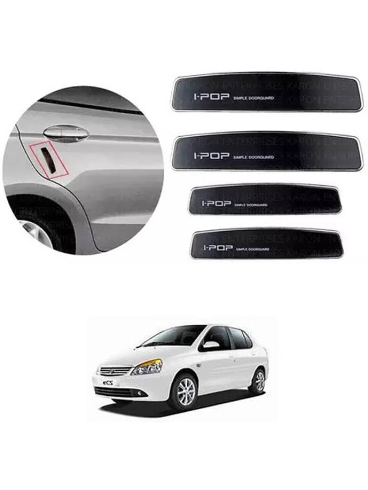     			Etradezone Car Door Guard (Pack Of 4, Black) For Tata Indigo eCS