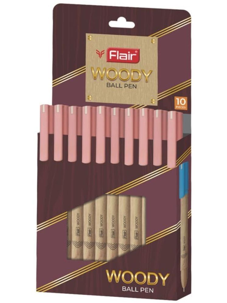     			Flair Red Ball Pen ( Pack of 10 )