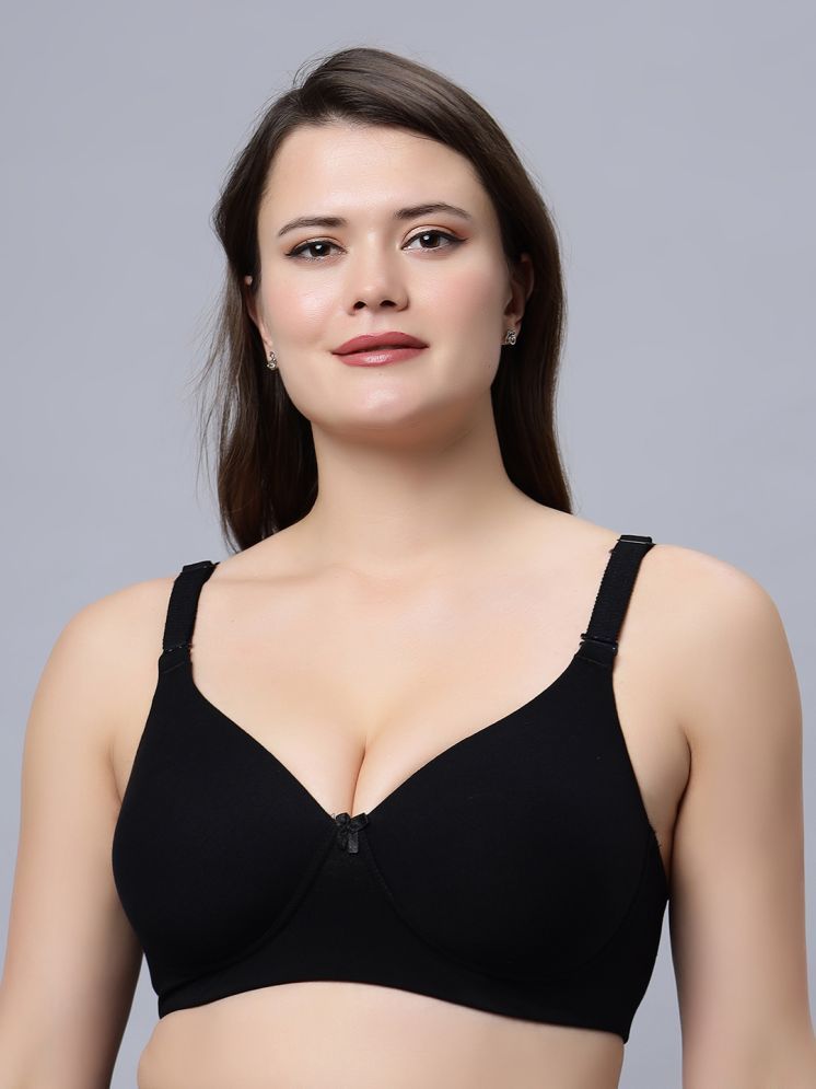     			IN CARE LINGERIE Black Elastane Lightly Padded Women's Everyday Bra ( Pack of 1 )