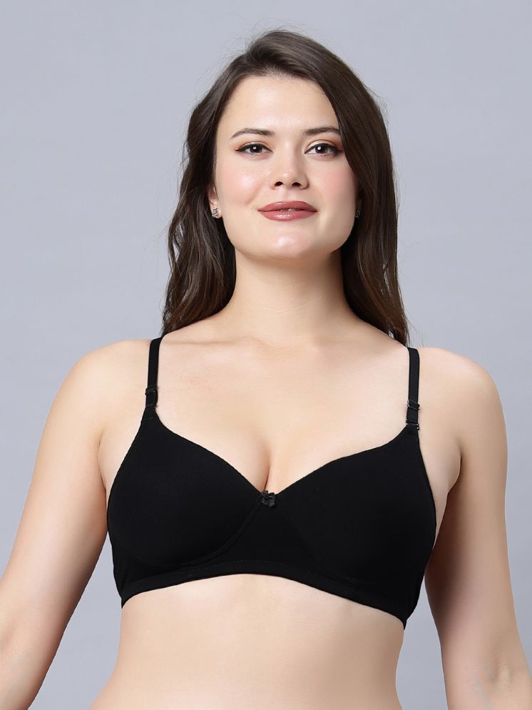     			IN CARE LINGERIE Black Lycra Lightly Padded Women's T-Shirt Bra ( Pack of 1 )