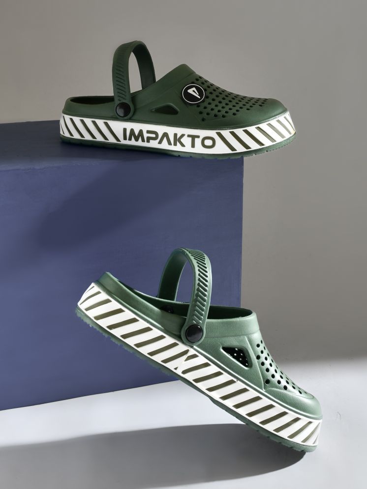     			Impakto - Olive Men's Clogs