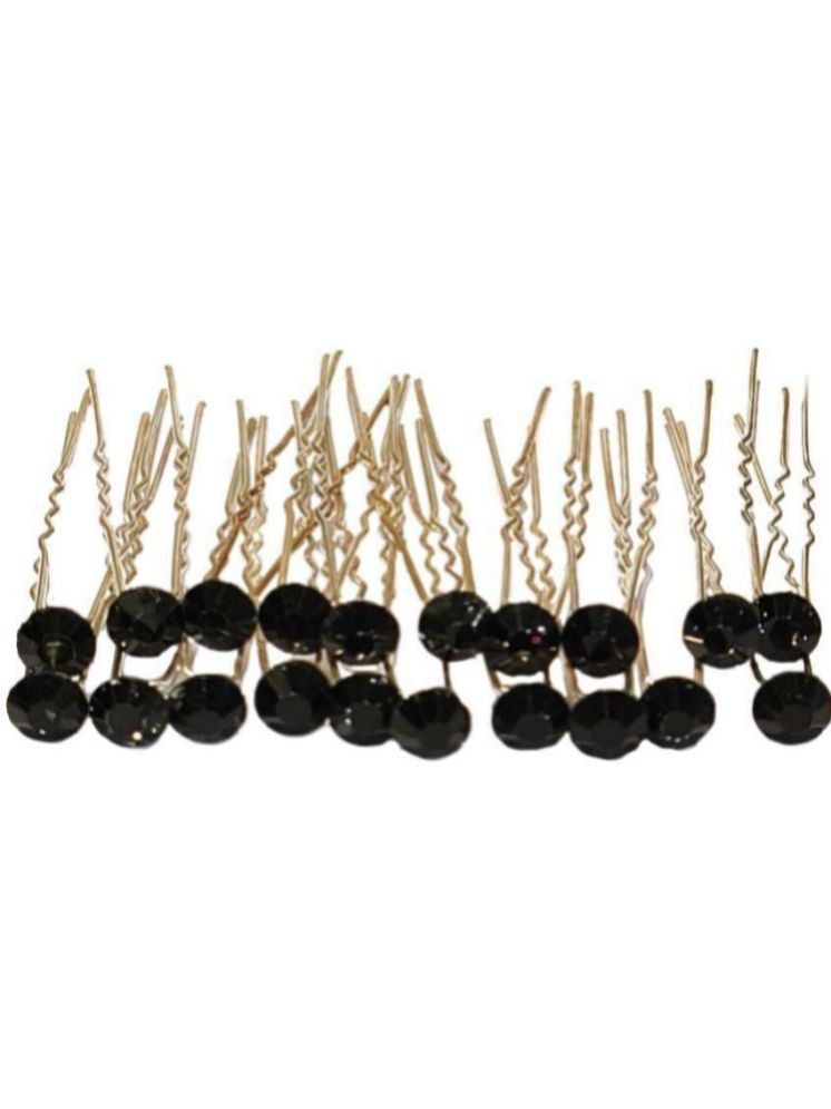     			La Belleza Black Women's Hair Pin ( Pack of 12 )