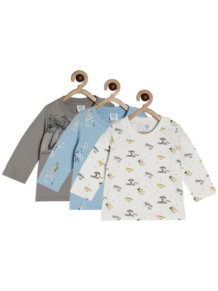     			MINI KLUB Pack of 3 Baby Boys Cotton T-Shirt ( Multi )