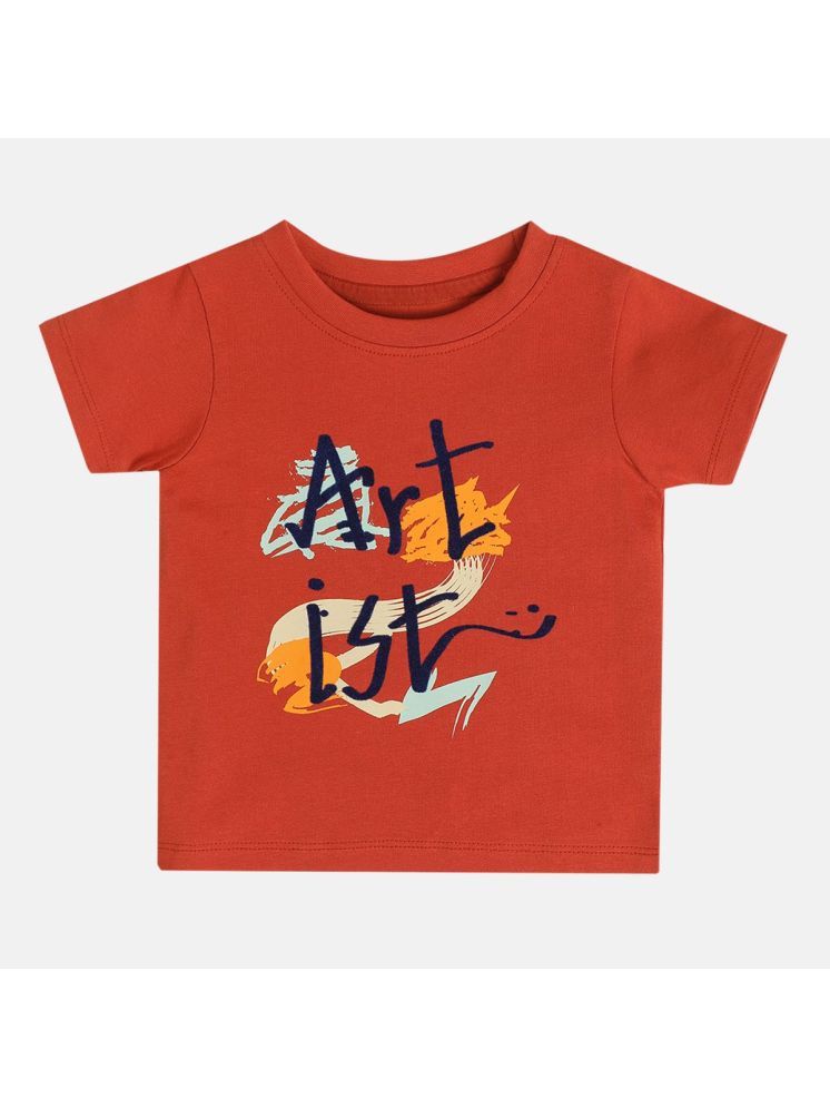     			MINI KLUB Orange Baby Boy T-Shirt ( Pack of 1 )