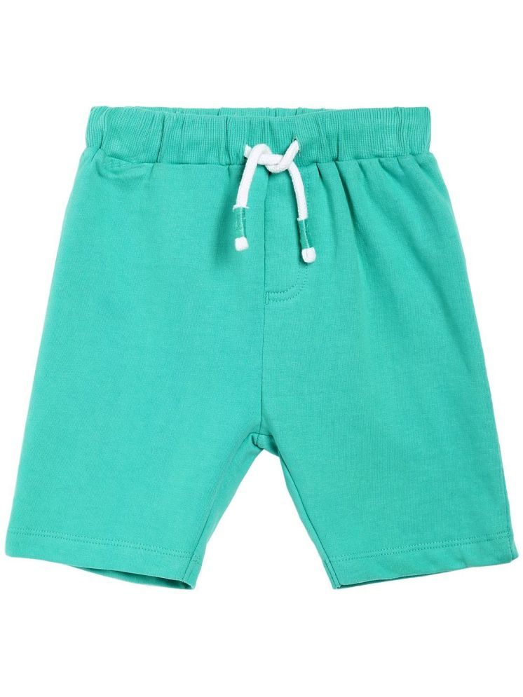     			Miniklub Baby Boys  Knee Length Knit Shorts (Green Color)