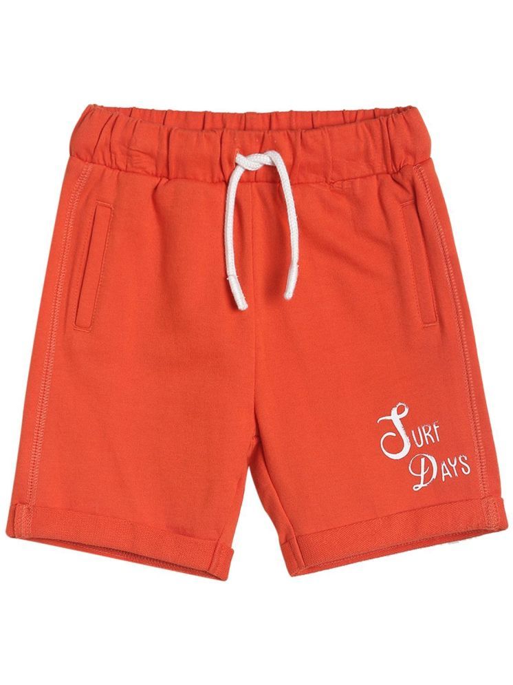     			Miniklub Baby Boys  Knee Length Knit Shorts (Orange Color)