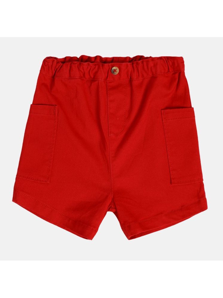     			Miniklub Baby Boys Woven Shorts (Red Color)