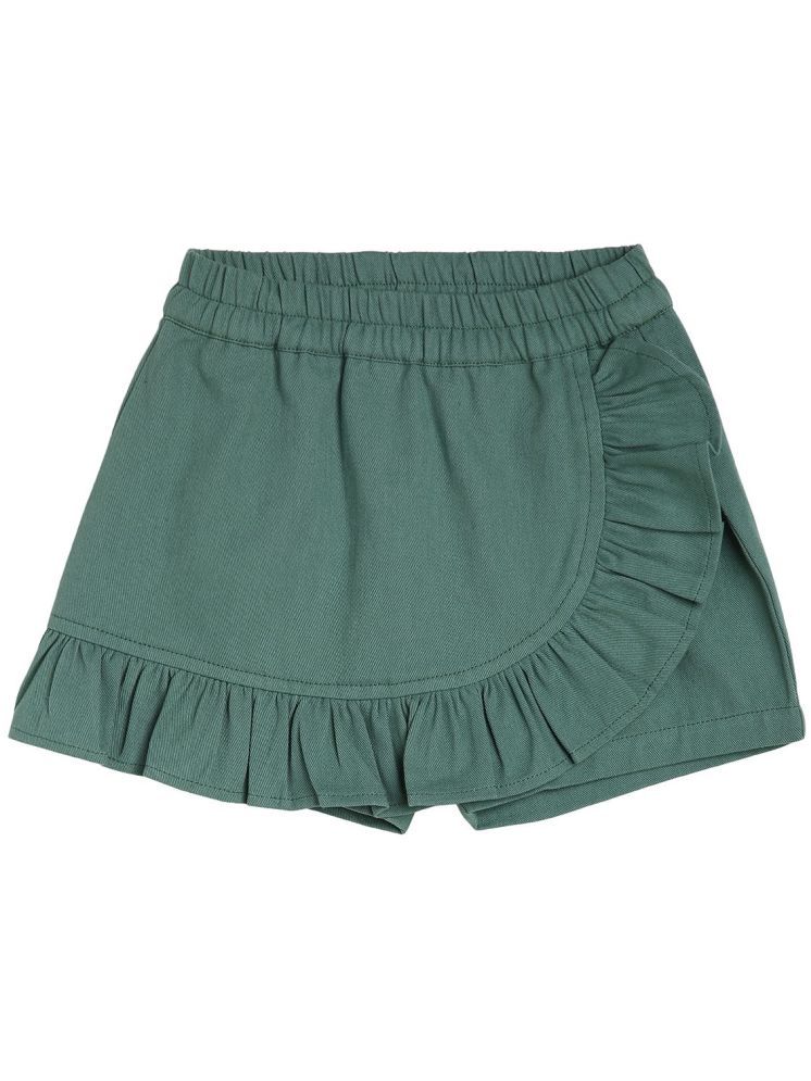     			Miniklub Baby Girls Cotton Shorts (Green Color)