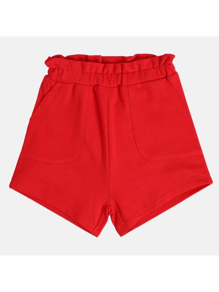     			Miniklub Baby Girls Knit Shorts (Red Color)