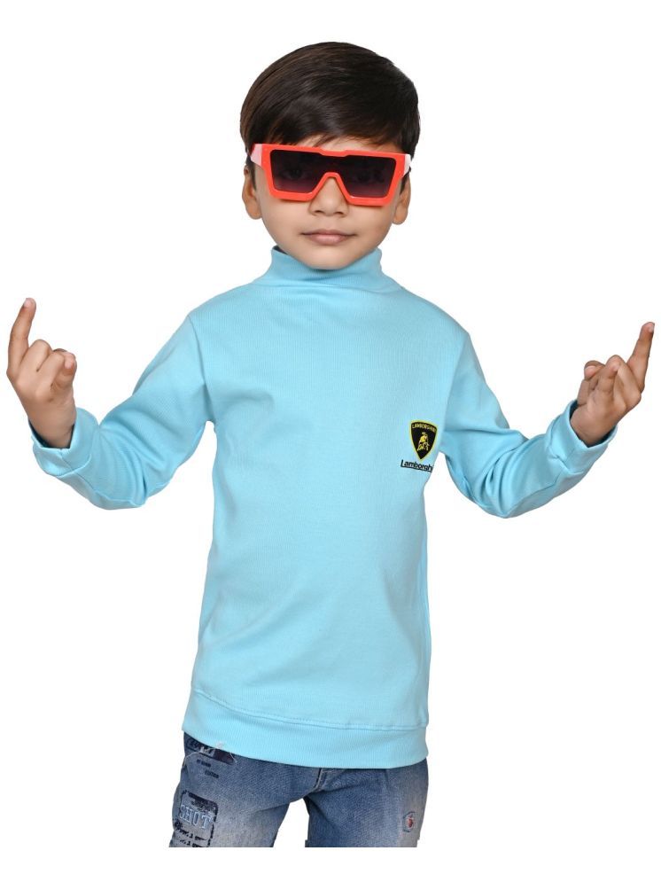     			New Collection Sky Blue Viscose Boys Sweatshirt ( Pack of 1 )