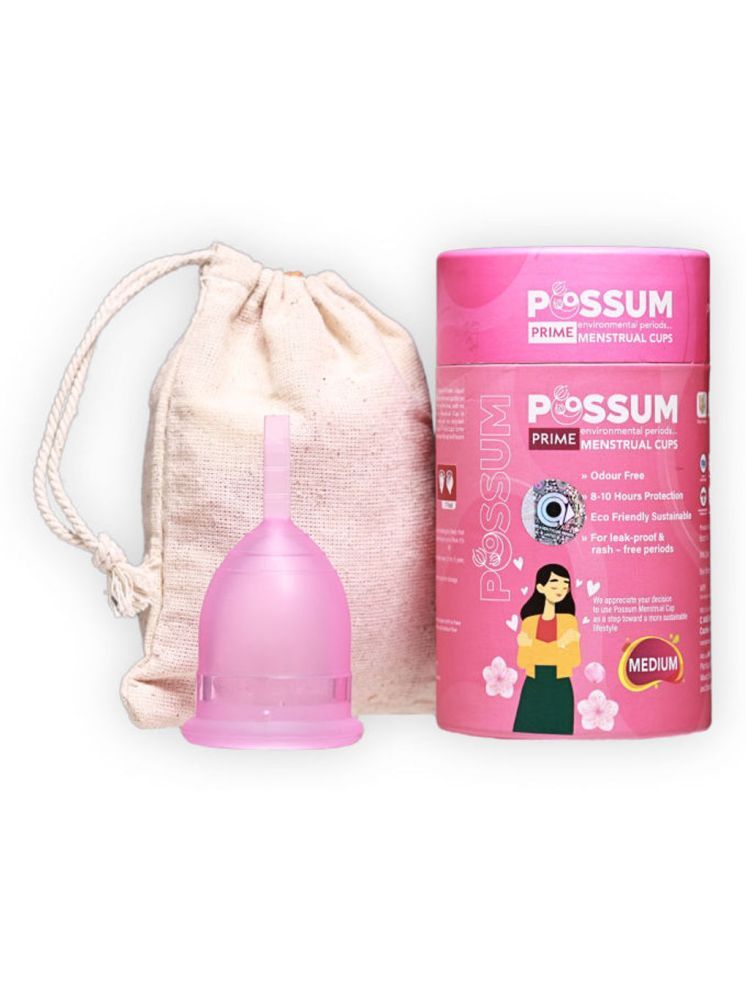     			POSSUM Silicone Reusable Menstrual Cup Medium ( Pack of 1 )