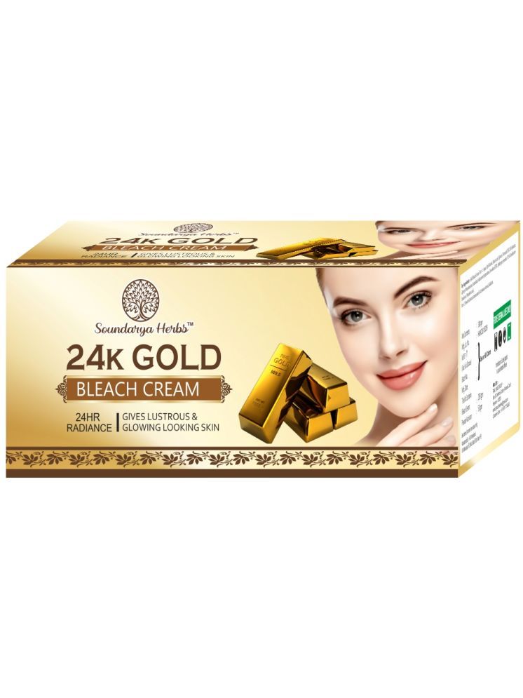     			Soundarya Herbs 24K Gold Bleach Cream Makes Skin Fairer and More Beautiful For Men & Women