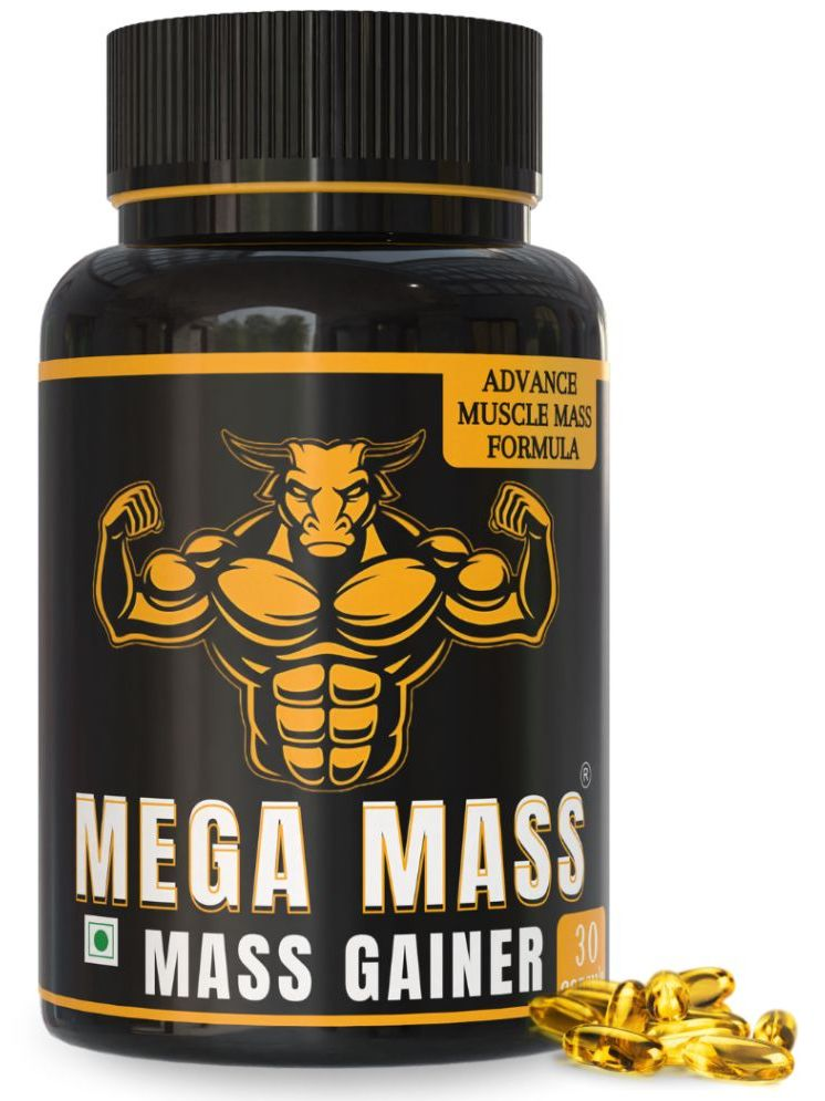     			THE GROMMING GURU Mega Mass - Weight Gainer Capsule for Fast Weight & Mass Gain for Men 60 gm Unflavoured Single Pack