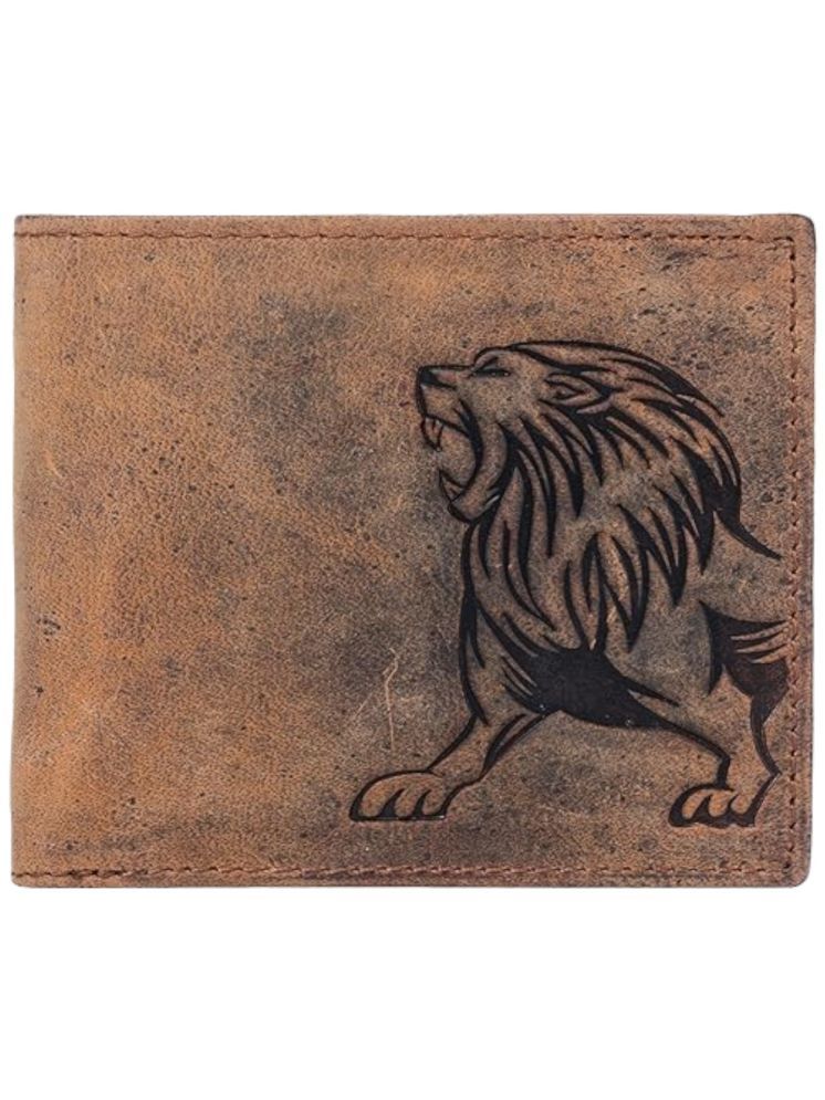     			samtroh Brown Leather Men's RFID Wallet ( Pack of 1 )