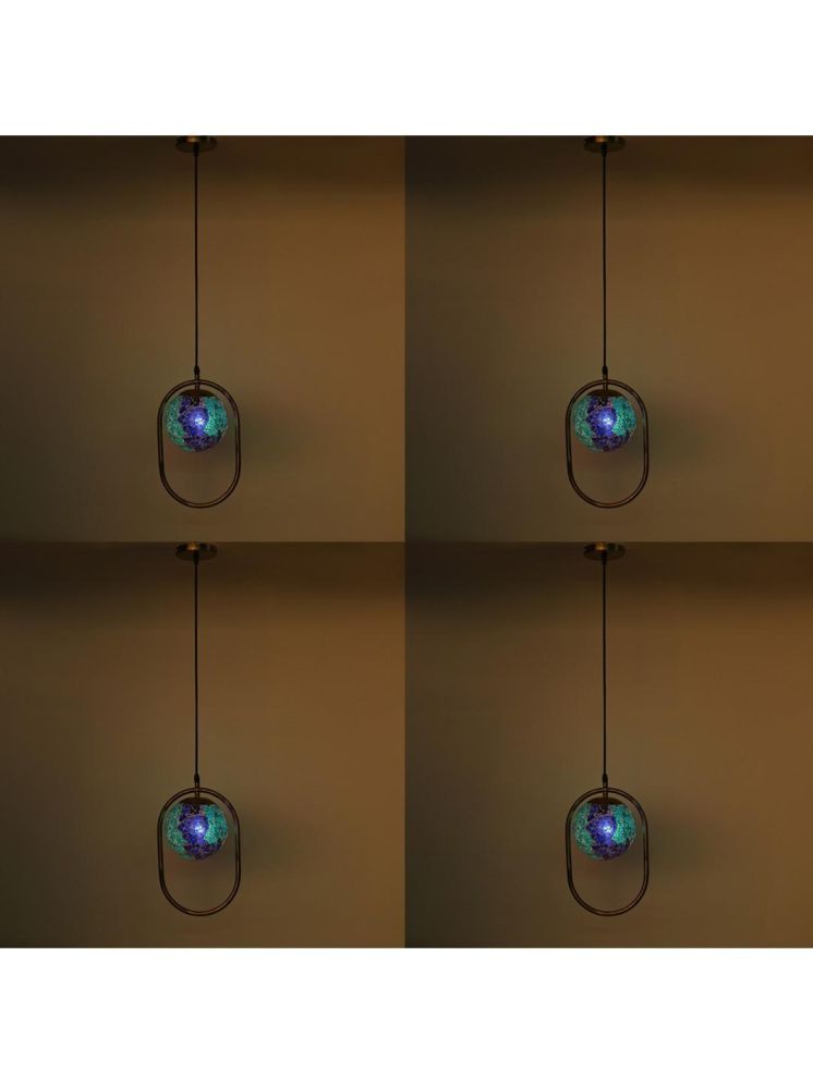     			1st Time Glass Designer Ceiling Lamp Pendant Multi - Pack of 4