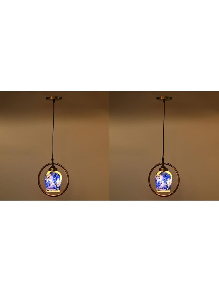     			1st Time Glass Designer Ceiling Lamp Pendant Multi - Pack of 2