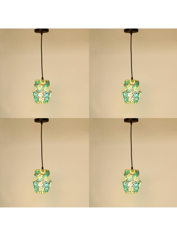     			1st Time Glass Designer Ceiling Lamp Pendant Multi - Pack of 4