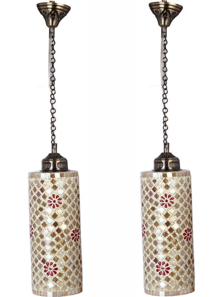     			1st Time Glass Designer Ceiling Lamp Pendant Multi - Pack of 2