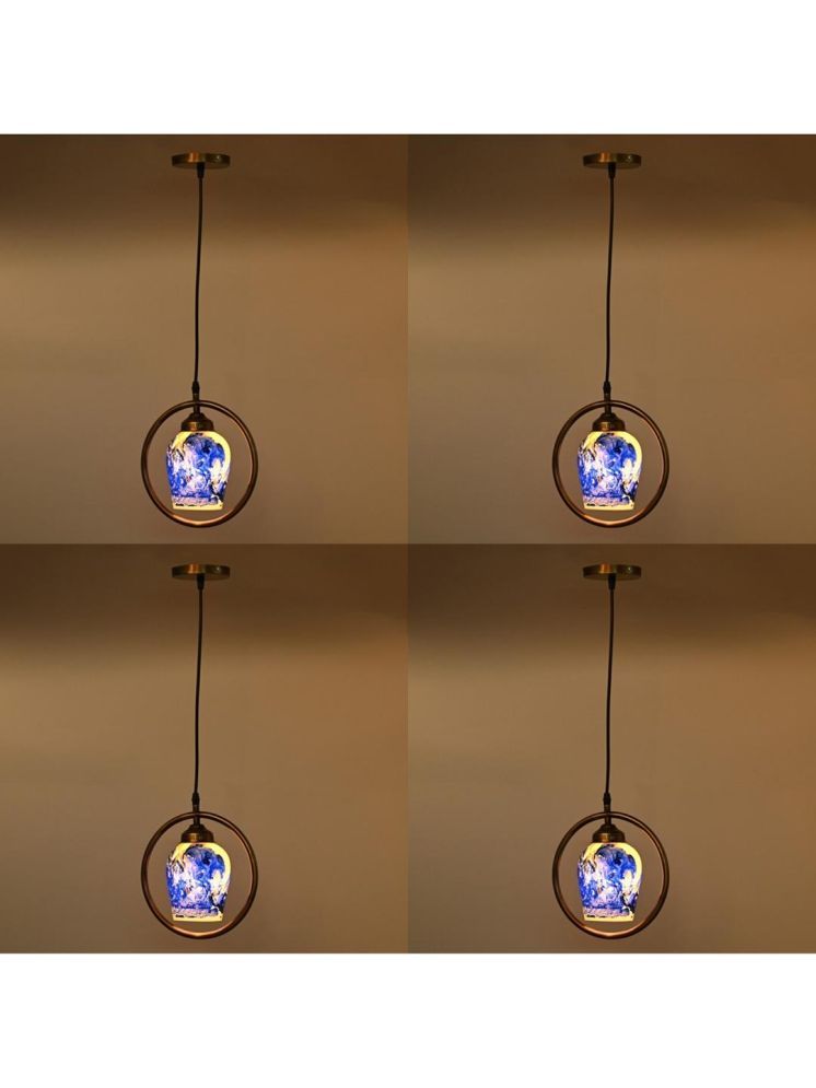     			1st Time Glass Designer Ceiling Lamp Pendant Multi - Pack of 4